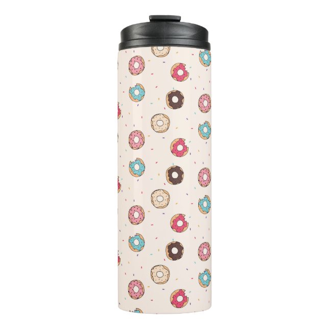 Sugar Sweet Donut Pattern Thermal Tumbler (Front)