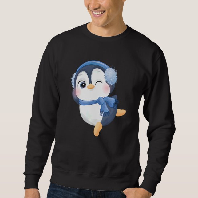 Sugar sweet penguin   sweatshirt (Front)