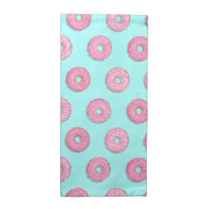 Sugar Sweet Pink Glazed Donuts Cloth Napkin