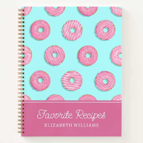 Sugar Sweet Pink Glazed Donuts  Favorite Recipes Notebook