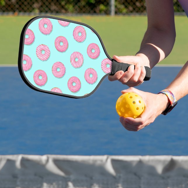 Sugar Sweet Pink Glazed Donuts Pickleball Paddle (Insitu)