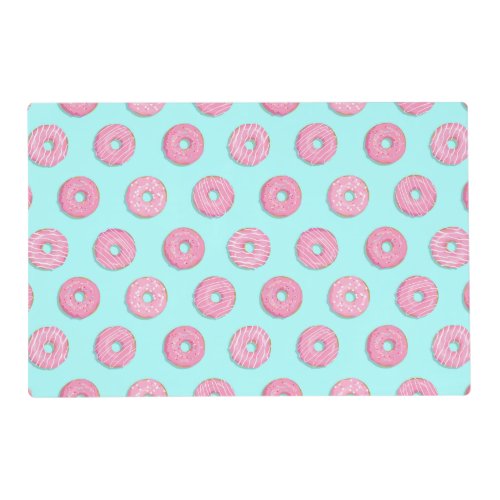 Sugar Sweet Pink Glazed Donuts Placemat
