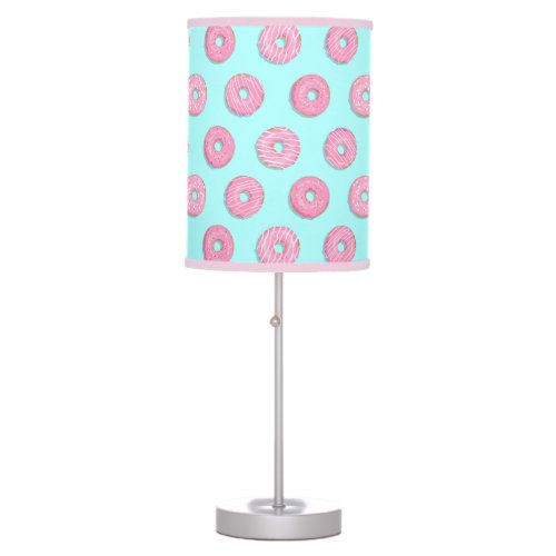 Sugar Sweet Pink Glazed Donuts Table Lamp