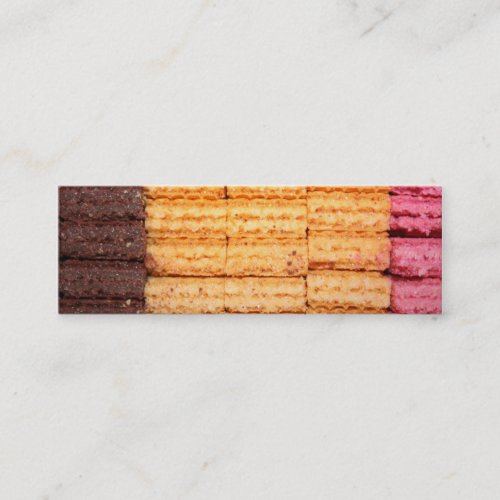 Sugar Wafer Cookies Mini Business Card