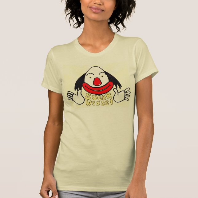 Sugar Weasel the clown Cartoon face T-Shirt (Front)