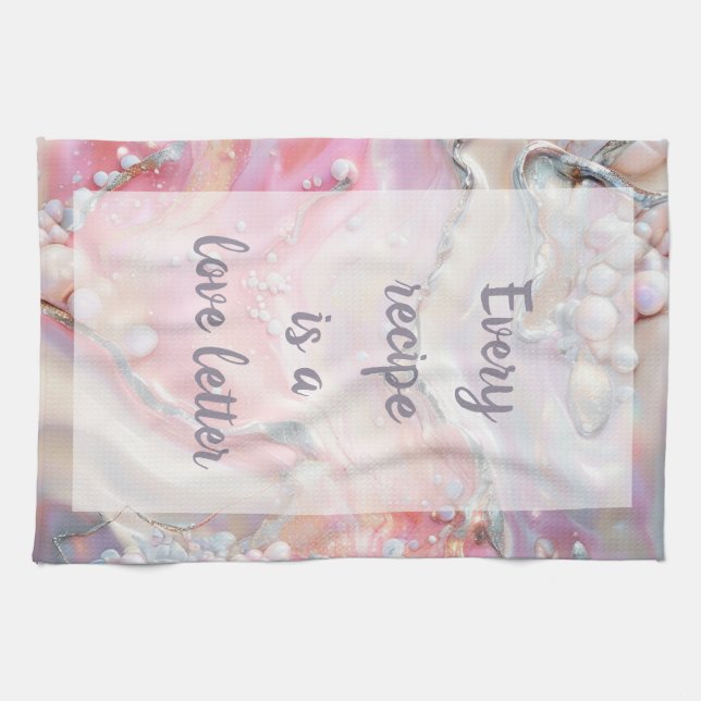 Sugar - White  Kitchen Towel (Horizontal)