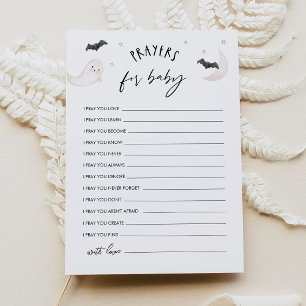 SUGARBOO Halloween Prayers For Baby Advice Card