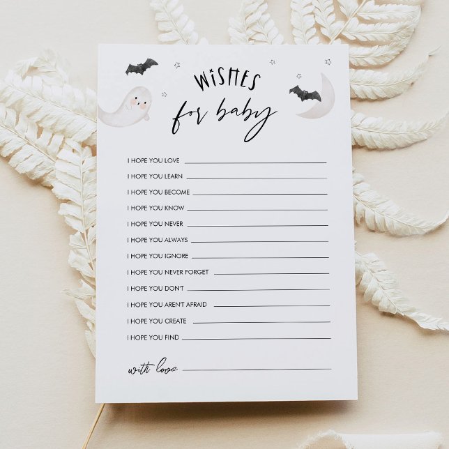 SUGARBOO Halloween Wishes For Baby Advice Card (Creator Uploaded)