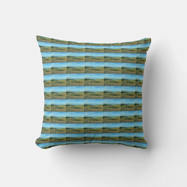 Sugarcane Fields Throw Pillow (Front)