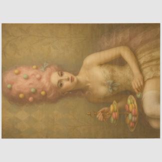 Sugared Silence – Pastel Macaron Rococo Fantasy Tissue Paper