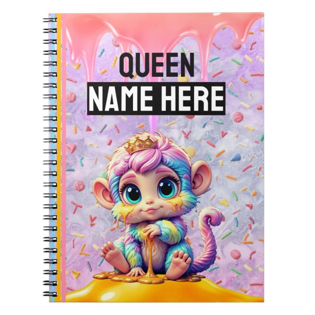 Sugarfluff Queen Spiral Photo Notebook (Front)