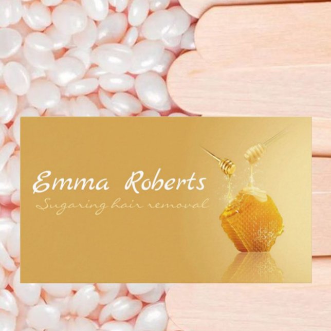 Sugaring hair removal business card (Creator Uploaded)