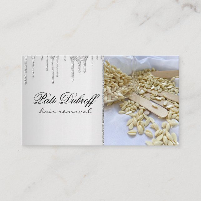 Sugaring Hair Removal Sugaring Beauty Salon Spa Business Card (Front)