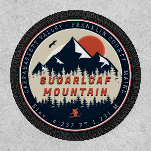 Sugarloaf Maine Mountain Retro Vintage 60s Ski Patch