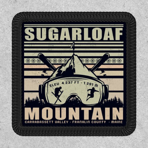 Sugarloaf Maine Mountain Vintage Ski Souvenir Patch