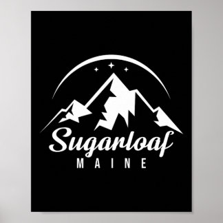 Sugarloaf Maine Ski Resort Skiing Snowboarding  Poster
