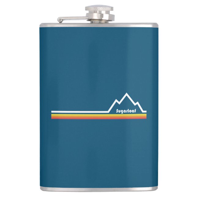 Sugarloaf Mountain, Maine Flask (Front)