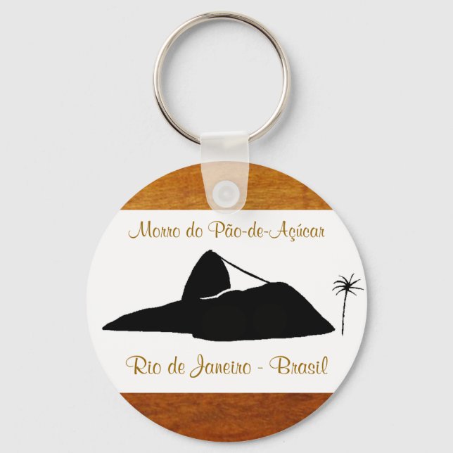 sugarloaf mountain ~ Rio Brasil Keychain (Front)