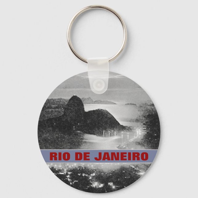 SugarLoaf rock mountain ~ Rio . Brasil Keychain (Front)
