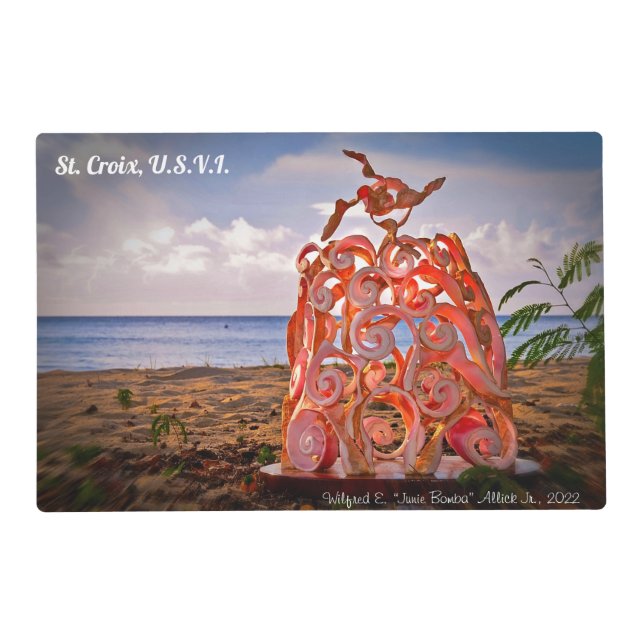 Sugarmill Conch Shell Placemat  (Front)