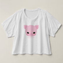 sugarparade Buta-chan Women's Crop Top