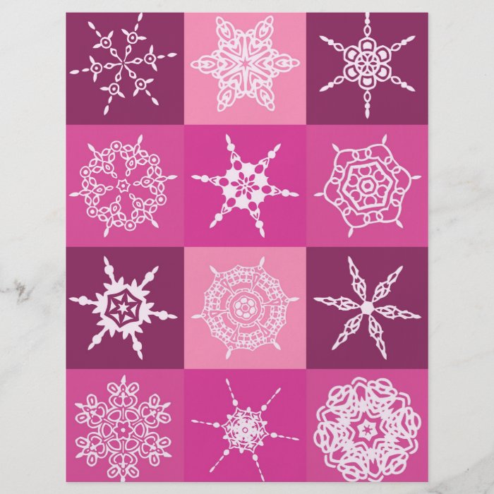 Sugarplum Snowflake Collection Designer Flyer Design