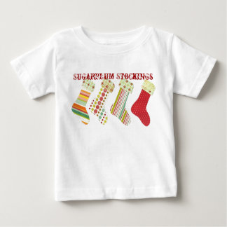 Sugarplum Stockings Baby T-Shirt