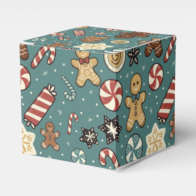 Sugarplum Swirls Favor Boxes (Front Side)