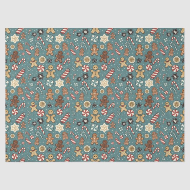 Sugarplum Swirls Tissue Paper (Front)