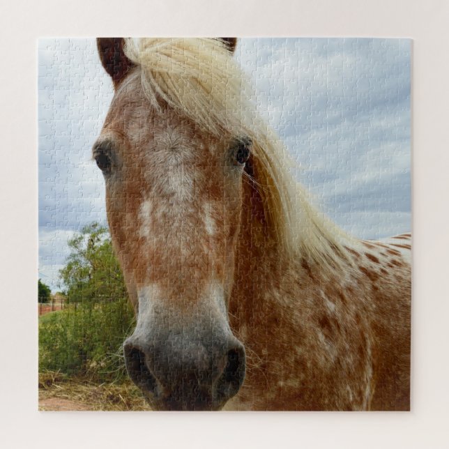 "Sugar's Stride: The Appaloosa's Grace" Jigsaw Puzzle (Vertical)