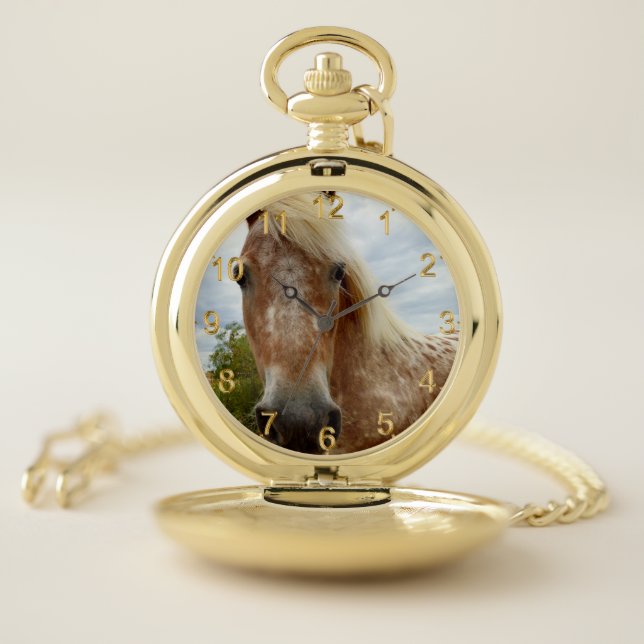 "Sugar's Stride: The Appaloosa's Grace" Pocket Watch (Inside)