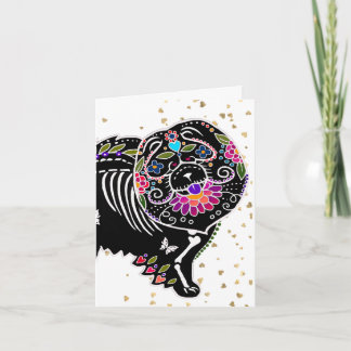 SUGARSKULL CHOW -Art greeting cards