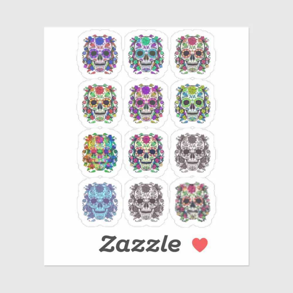 Sugarskull fun! sticker