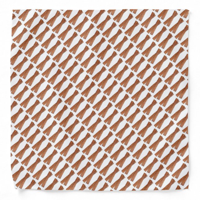 Sugary Churro Fried Dough Pastries Churros Print Bandana (Front)