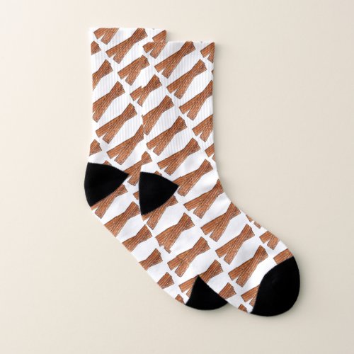 Sugary Churro Fried Dough Pastries Churros Print Socks