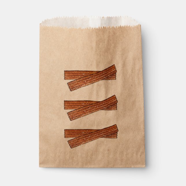 Sugary Churro Fried Pastries Churros Street Food Favor Bag (Front)