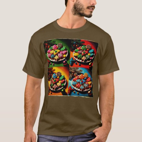 Sugary Delights A Art Christmas Cookie Extravaganz T_Shirt