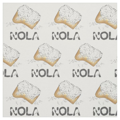 Sugary New Orleans Beignet Pastry Louisiana NOLA Fabric