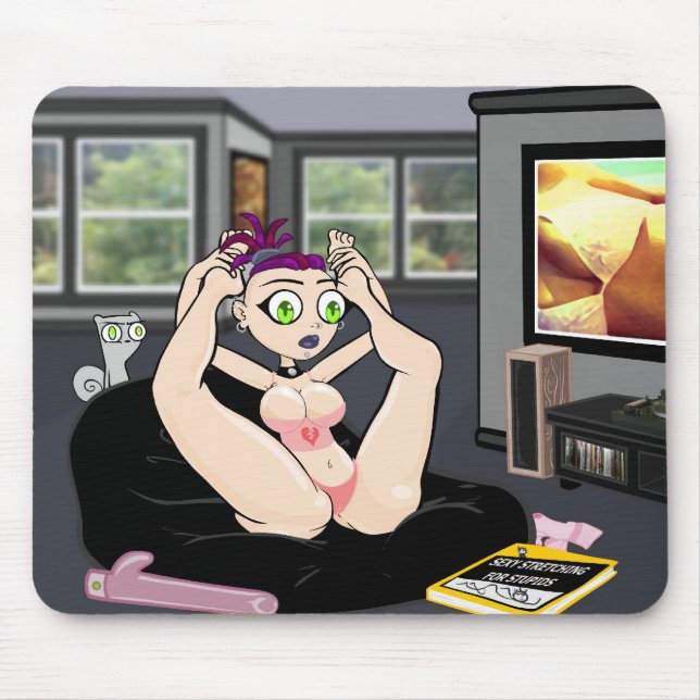 Suggestive Stretching Mousepad (Front)