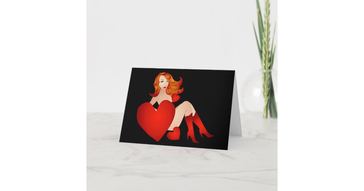 Suggestive Vixen Valentine Card Zazzle 