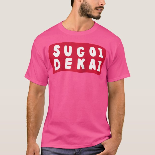 Sugoi Dekai Anime Cosplay 	 Baseball T-Shirt (Front)