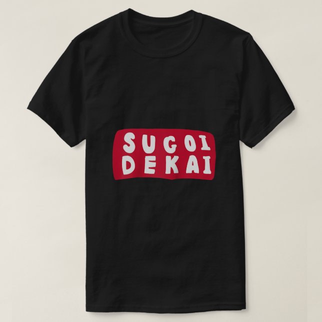 Sugoi Dekai Anime Cosplay Raglan Baseball Tee (Design Front)