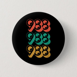 Suicide Awareness - 988 Shirt - Suicide Prevention Button
