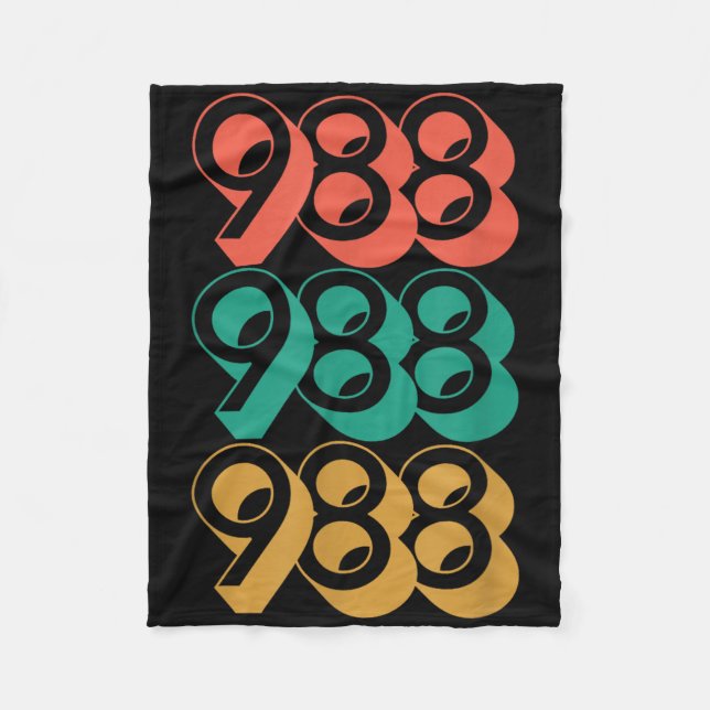 Suicide Awareness - 988 Shirt - Suicide Prevention Fleece Blanket (Front)