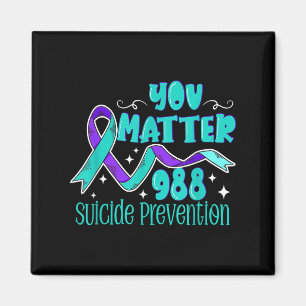 Suicide Awareness - 988 Shirt - Suicide Prevention Magnet
