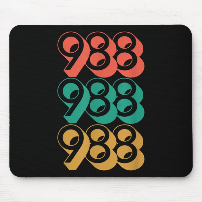 Suicide Awareness - 988 Shirt - Suicide Prevention Mouse Pad (Front)