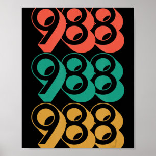 Suicide Awareness - 988  - Suicide Prevention 988  Poster