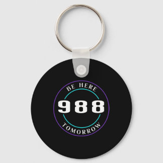 Suicide Awareness 988 - Suicide Prevention Keychain