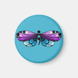 Suicide Awareness Butterfly Semi-Colon Magnet