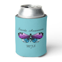 Suicide Awareness Butterfly Semicolon Can Cooler